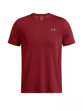 UNDER ARMOUR | T-shirt de fitness pour homme UA Seamless Stride | dunkelrot